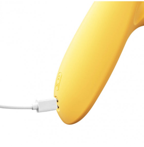 MizzZee - Love Pleasure Vibrating Thrusting Swinging Suction Warming Wand (Chargeable - Yellow)